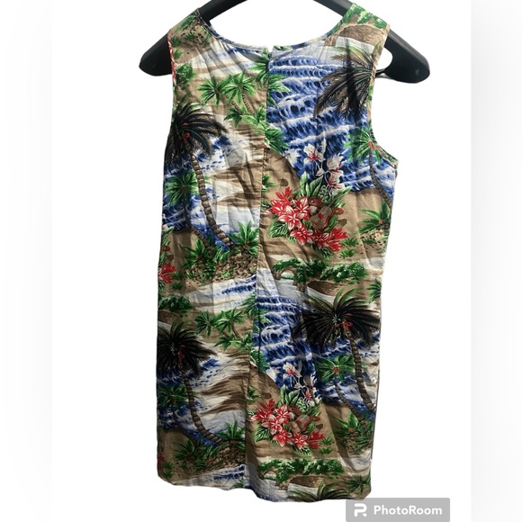 GUC Talbots Tropical Hawaii Beach Print Dress - Picture 3 of 6